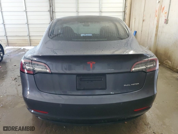 2019 Tesla Model 3 Long Range with VIN 5YJ3E1EB5KF453064, listed as a Copart auction lot 52287055 with 84,172 mi miles and Salvage Title. Bid and sale history available at carsss.com. Image 6.