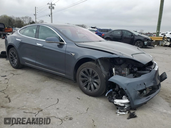 2020 Tesla Model S Long Range with VIN 5YJSA1E22LF369714, listed as a Copart auction lot 51209085 with 92,988 mi miles and Salvage Title. Bid and sale history available at DreamBid. Image 4.