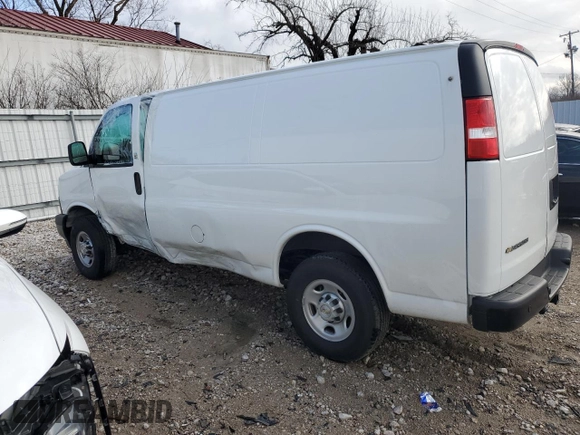 2023 Chevrolet Express Cargo z VIN 1GCWGAFP4P1260339, wystawiony jako Copart lot #41892865 z przebiegiem 7 185 mil mil oraz Nie do naprawy • Non repairable. Historia ofert i sprzedaży dostępna na DreamBid. Obrazek 2.