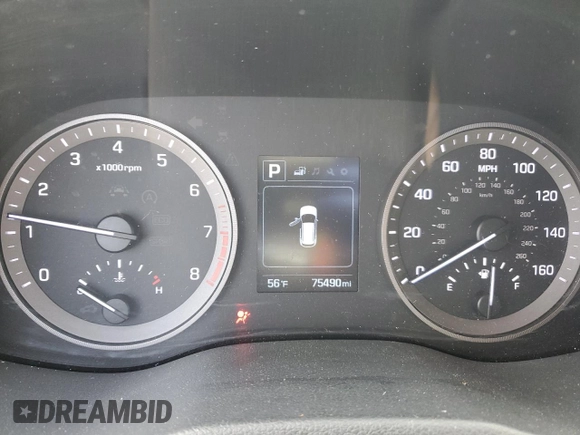 2017 Hyundai Tucson Sport with VIN KM8J3CA29HU577932, listed as a Copart auction lot 51362395 with 75,490 mi miles and Salvage Title. Bid and sale history available at DreamBid. Image 9.