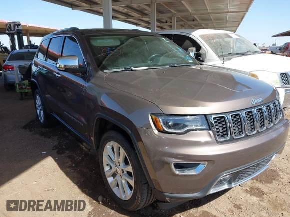 2017 Jeep Grand Cherokee Limited with VIN 1C4RJEBGXHC846920, listed as a IAAI auction lot 41718763 with 131,757 mi miles. Bid and sale history available at carsss.com. Image 1.