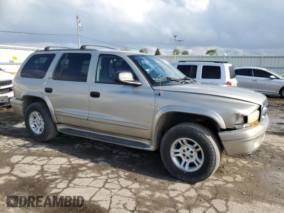2002 Dodge Durango SLT z VIN 1B4HS48N42F165230, wystawiony jako Copart lot #55493455 z przebiegiem 419 551 mil mil oraz Szkoda całkowita • Salvage title. Historia ofert i sprzedaży dostępna na DreamBid. Obrazek 4.