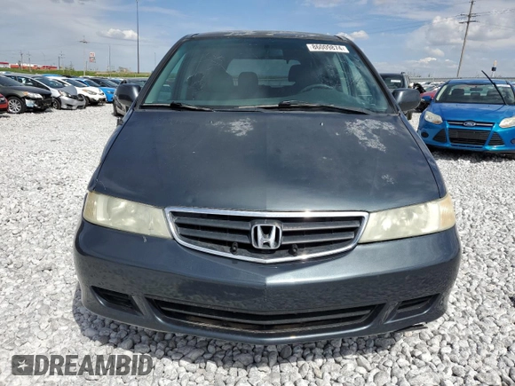 2003 Honda Odyssey EX-L z VIN 5FNRL18943B020961, wystawiony jako Copart lot #86009874 z przebiegiem 155 993 mil mil oraz Szkoda całkowita • Salvage title. Historia ofert i sprzedaży dostępna na DreamBid. Obrazek 5.