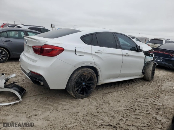 2016 BMW X6 xDrive50i with VIN 5UXKU6C50G0R34434, listed as a Copart auction lot 44706075 with 0 mi miles and Salvage Title. Bid and sale history available at carsss.com. Image 3.