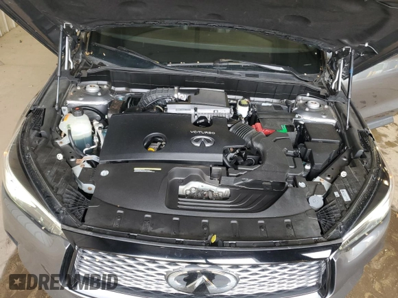 2021 Infiniti QX50 Luxe with VIN 3PCAJ5BBXMF104676, listed as a Copart auction lot 55590605 with 37,896 mi miles and Salvage title. Bid and sale history available at DreamBid. Image 11.