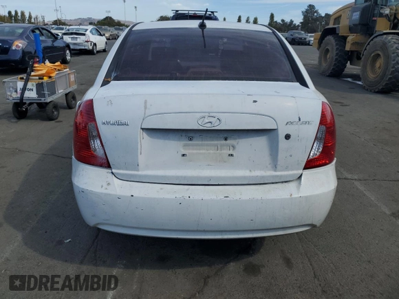 2010 Hyundai Accent GLS with VIN KMHCN4AC9AU420733, listed as a Copart auction lot 75124084 with 314,996 mi miles and Non Repairable. Bid and sale history available at carsss.com. Image 6.