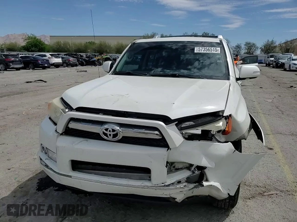 2011 Toyota 4Runner SR5 with VIN JTEZU5JR8B5026322, listed as a Copart auction lot 57356515 with 212,837 mi miles and Salvage title. Bid and sale history available at DreamBid. Image 13.