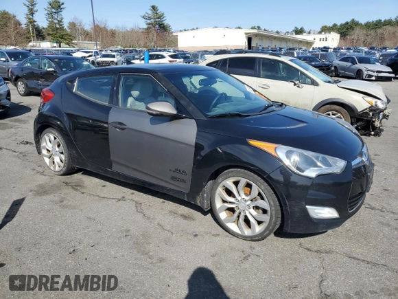 2013 Hyundai Veloster w/Black Int z VIN KMHTC6AD5DU173029, wystawiony jako Copart lot #52587455 z przebiegiem 161 716 mil mil oraz Czysty tytuł • Clean title. Historia ofert i sprzedaży dostępna na DreamBid. Obrazek 4.