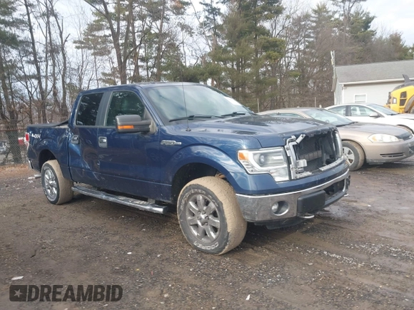 2014 Ford F-150 XL with VIN 1FTFW1EFXEFC89999, listed as a IAAI auction lot 41491284 with 98,569 mi miles. Bid and sale history available at carsss.com. Image 1.