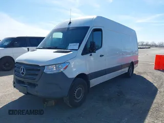 2021 Mercedes-Benz Sprinter Cargo with VIN W1Y40CHY2MT062027, listed as a IAAI auction lot 41795059 with 103,786 mi miles. Bid and sale history available at carsss.com. Image 2.