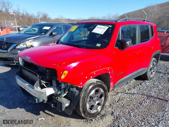 2016 Jeep Renegade Sport with VIN ZACCJBAT1GPD62972, listed as a IAAI auction lot 41285354 with 127,194 mi miles. Bid and sale history available at carsss.com. Image 17.