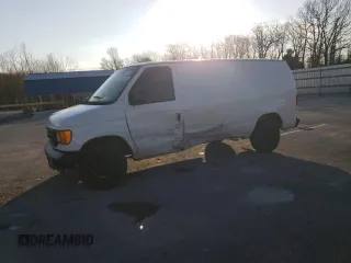 2006 Ford Econoline Cargo z VIN 1FTRE14W36HA13462, wystawiony jako Copart lot #50220975 z przebiegiem Nie podano mil oraz Szkoda całkowita • Salvage title. Historia ofert i sprzedaży dostępna na DreamBid. Obrazek 1.