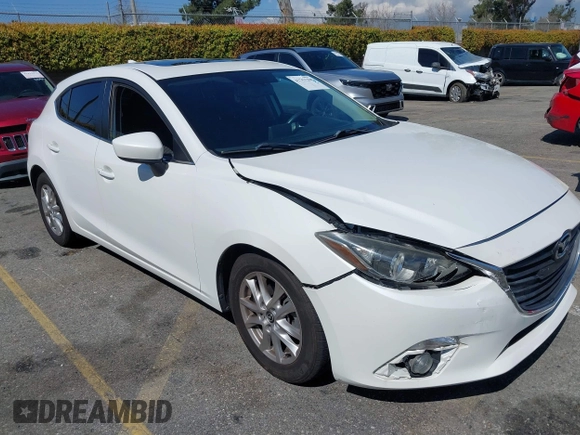 2016 Mazda 3 i Touring with VIN JM1BM1M76G1346083, listed as a IAAI auction lot 41751298 with 87,608 mi miles and . Bid and sale history available at DreamBid. Image 1.