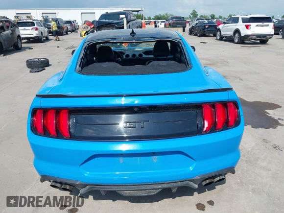 2022 Ford Mustang GT with VIN 1FA6P8CF4N5142081, listed as a IAAI auction lot 42057553 with 43,356 mi miles and . Bid and sale history available at DreamBid. Image 16.