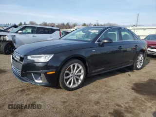 2019 Audi A4 Premium Plus with VIN WAUENAF40KN002714, listed as a Copart auction lot 46625275 with 40,124 mi miles and Salvage Title. Bid and sale history available at carsss.com. Image 1.