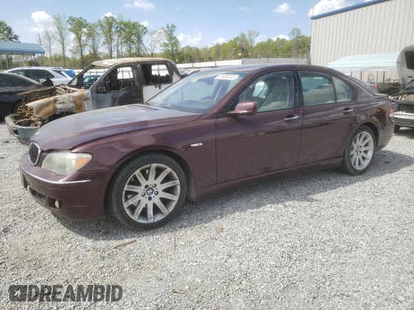 2006 BMW 7 Series 750i with VIN WBAHL83526DT06180, listed as a Copart auction lot 51609245 with 164,690 mi miles and Salvage Title. Bid and sale history available at carsss.com. Image 1.