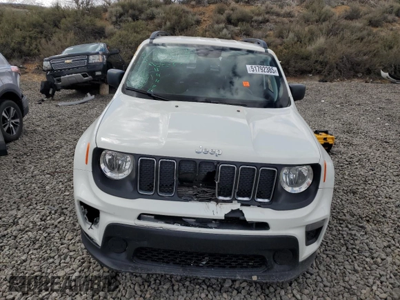 2019 Jeep Renegade Sport with VIN ZACNJBAB6KPJ96678, listed as a Copart auction lot 51792385 with Not provided miles and Salvage title. Bid and sale history available at DreamBid. Image 5.