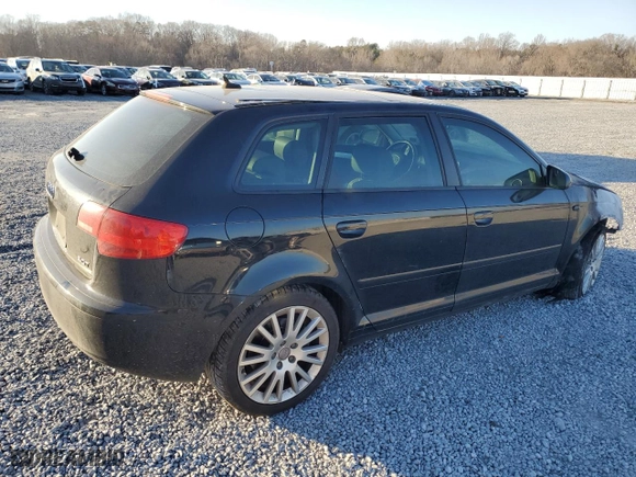 2007 Audi A3 with VIN WAUNF78P47A133327, listed as a Copart auction lot 46684275 with 0 mi miles and Salvage Title. Bid and sale history available at carsss.com. Image 3.