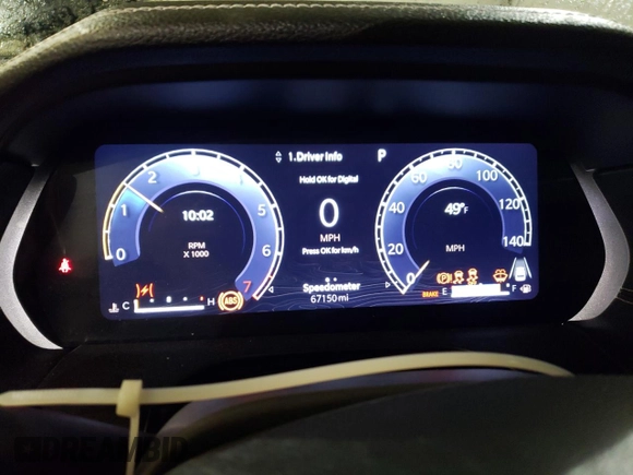 2023 Jeep Grand Cherokee Limited with VIN 1C4RJJBG2P8783497, listed as a Copart auction lot 55063975 with 67,150 mi miles and Salvage title. Bid and sale history available at DreamBid. Image 9.