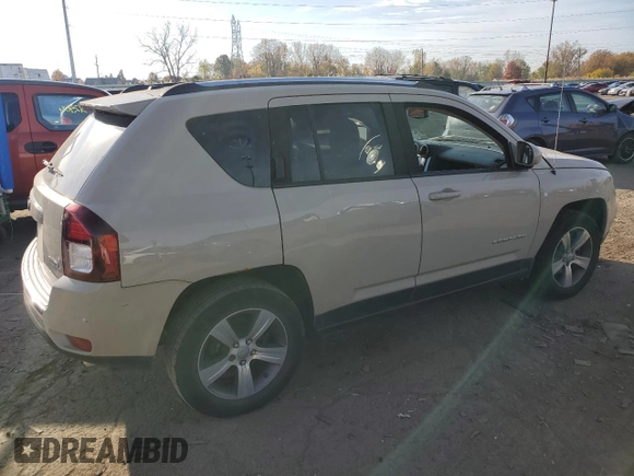 2016 Jeep Compass Latitude with VIN 1C4NJDEB9GD764730, listed as a Copart auction lot 76808544 with 123,937 mi miles and Clean Title. Bid and sale history available at carsss.com. Image 3.