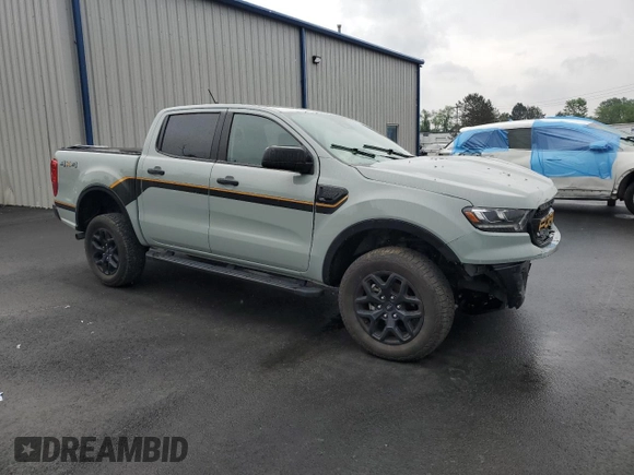 2023 Ford Ranger XL with VIN 1FTER4FH7PLE03501, listed as a Copart auction lot 59953735 with 16,161 mi miles and Salvage title. Bid and sale history available at DreamBid. Image 4.