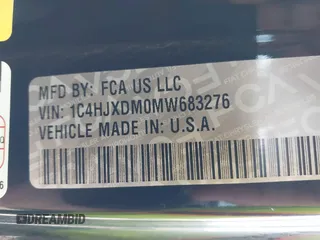 2021 Jeep Wrangler Unlimited Willys с VIN 1C4HJXDM0MW683276, выставлен на аукционе IAAI как лот 41896423 с пробегом 70 935 миль миль и . История ставок и продаж доступна на DreamBid. Изображение 9.