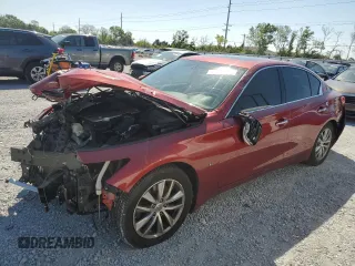 2015 Infiniti Q50 Premium with VIN JN1BV7AP0FM333480, listed as a Copart auction lot 50940215 with 0 mi miles and Salvage Title. Bid and sale history available at carsss.com. Image 1.