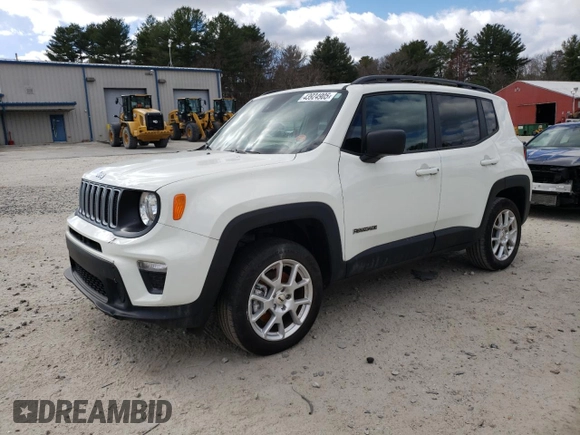 2022 Jeep Renegade Sport with VIN ZACNJDA19NPN67792, listed as a Copart auction lot 43924905 with 28,652 mi miles and Salvage title. Bid and sale history available at DreamBid. Image 1.