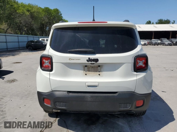 2018 Jeep Renegade Altitude with VIN ZACCJABB2JPG81613, listed as a Copart auction lot 53138085 with 160,535 mi miles and Salvage title. Bid and sale history available at DreamBid. Image 6.