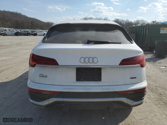 2021 Audi Q5 Sportback Premium Plus with VIN WA15AAFY7M2114037, listed as a Copart auction lot 49108545 with 55,997 mi miles and Salvage Title. Bid and sale history available at carsss.com. Image 6.