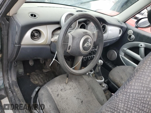 2003 MINI Hardtop with VIN WMWRC33443TC44252, listed as a Copart auction lot 74892414 with Not provided miles and Non repairable. Bid and sale history available at DreamBid. Image 8.