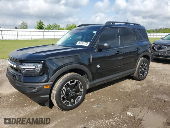 2022 Ford Bronco Sport Outer Banks z VIN 3FMCR9C69NRD91014, wystawiony jako Copart lot #53905875 z przebiegiem 39 277 mil mil oraz Szkoda całkowita • Salvage title. Historia ofert i sprzedaży dostępna na DreamBid. Obrazek 1.