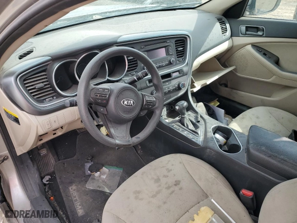 2015 Kia Optima LX with VIN KNAGM4A78F5547774, listed as a Copart auction lot 46510745 with 0 mi miles and Salvage Title. Bid and sale history available at carsss.com. Image 8.