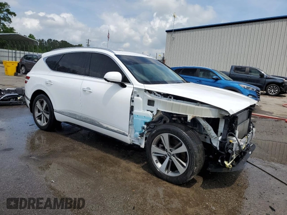 2021 Genesis GV80 with VIN KMUHB4SB6MU061433, listed as a Copart auction lot 54241015 with 32,133 mi miles and Salvage title. Bid and sale history available at DreamBid. Image 4.