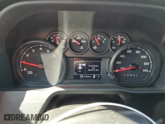 2022 Chevrolet Silverado 3500HD Work Truck with VIN 1GC4YSE78NF343400, listed as a Copart auction lot 76583984 with 111,224 mi miles and Salvage Title. Bid and sale history available at carsss.com. Image 9.