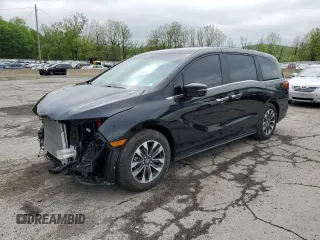 2024 Honda Odyssey EX-L с VIN 5FNRL6H66RB062866, выставлен на аукционе Copart как лот 55128895 с пробегом 6 514 миль миль и Списание • Salvage title. История ставок и продаж доступна на DreamBid. Изображение 1.