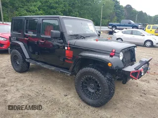 2008 Jeep Wrangler Unlimited Sahara with VIN 1J4GA59128L504798, listed as a IAAI auction lot 42210839 with 162,406 mi miles and . Bid and sale history available at DreamBid. Image 1.