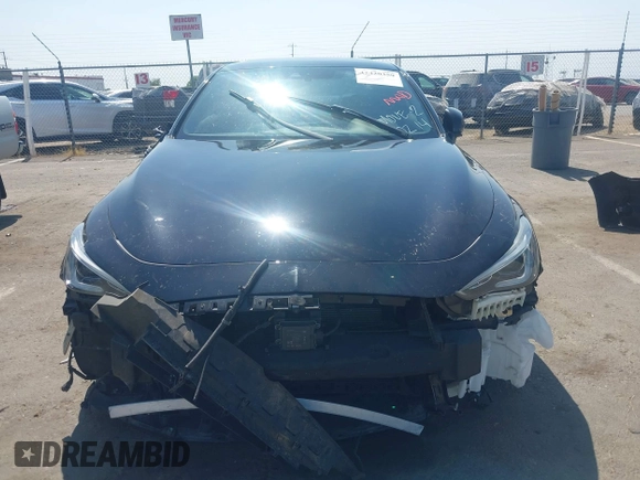 2020 Infiniti Q60 Luxe with VIN JN1EV7EK5LM340657, listed as a IAAI auction lot 42420359 with 32,554 mi miles and . Bid and sale history available at DreamBid. Image 12.