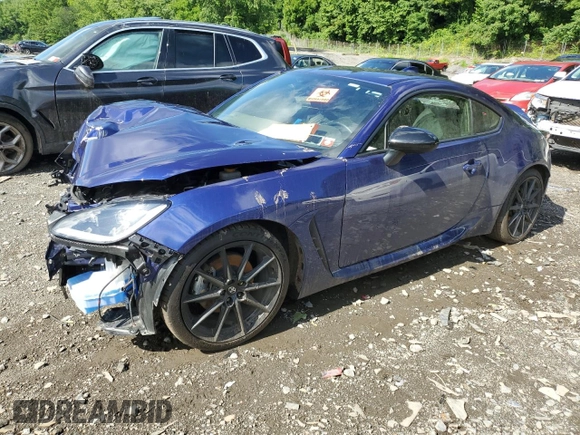 2023 Toyota GR86 Premium with VIN JF1ZNBF1XP8751175, listed as a Copart auction lot 60674184 with 0 mi miles and Salvage Title. Bid and sale history available at carsss.com. Image 1.