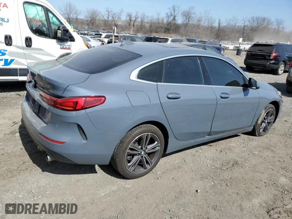2023 BMW 2 Series 228i xDrive with VIN WBA73AK05P7M55059, listed as a Copart auction lot 49292115 with 14,704 mi miles and Salvage Title. Bid and sale history available at carsss.com. Image 3.