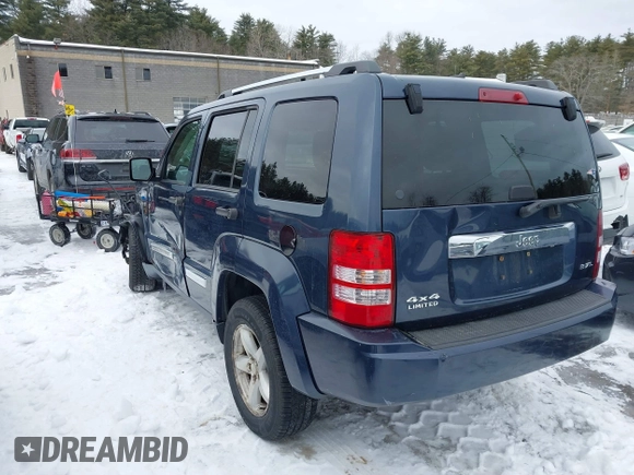 2008 Jeep Liberty Limited with VIN 1J8GN58K08W103441, listed as a IAAI auction lot 41585207 with 113,624 mi miles and . Bid and sale history available at carsss.com. Image 3.