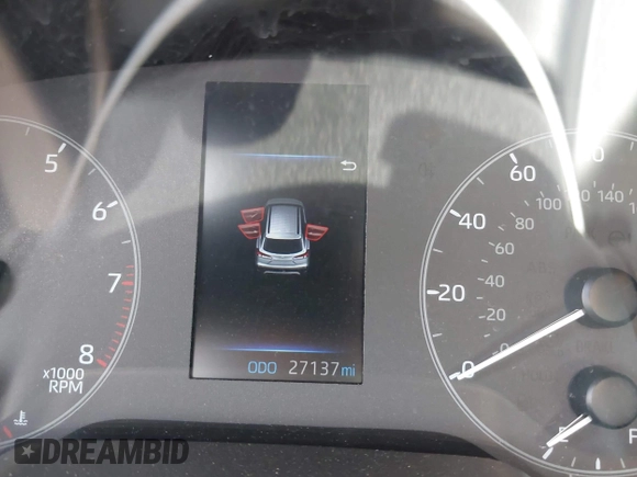 2023 Toyota Corolla Cross LE z VIN 7MUCAAAG4PV047301, wystawiony jako IAAI lot #42107515 z przebiegiem 27 137 mil mil oraz . Historia ofert i sprzedaży dostępna na DreamBid. Obrazek 7.
