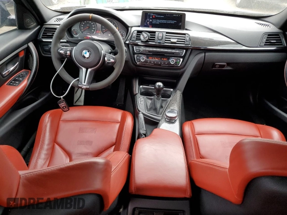 2015 BMW M3 z VIN WBS3C9C57FP803459, wystawiony jako Copart lot #78265344 z przebiegiem 32 535 mil mil oraz Szkoda całkowita • Salvage title. Historia ofert i sprzedaży dostępna na DreamBid. Obrazek 8.