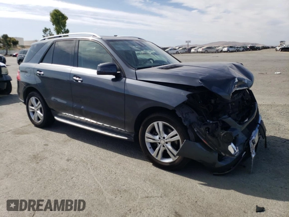 2015 Mercedes-Benz M 350 with VIN 4JGDA5JB8FA535538, listed as a Copart auction lot 63639155 with 121,045 mi miles and Salvage title. Bid and sale history available at DreamBid. Image 4.