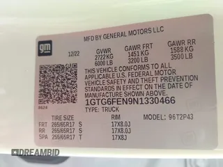 2022 GMC Canyon 4WD AT4 with VIN 1GTG6FEN9N1330466, listed as a IAAI auction lot 42066678 with 15,163 mi miles and . Bid and sale history available at carsss.com. Image 9.