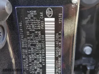 2020 Toyota Avalon XSE with VIN 4T1FZ1FBXLU052338, listed as a Copart auction lot 82623154 with 0 mi miles and Salvage Title. Bid and sale history available at carsss.com. Image 12.