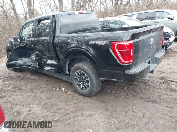 2023 Ford F-150 XL with VIN 1FTFW1E59PFA89187, listed as a IAAI auction lot 41064918 with 62,858 mi miles. Bid and sale history available at carsss.com. Image 3.