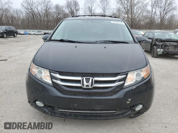 2015 Honda Odyssey Touring Elite with VIN 5FNRL5H97FB112237, listed as a Copart auction lot 44789195 with 152,165 mi miles and Salvage Title. Bid and sale history available at DreamBid. Image 5.