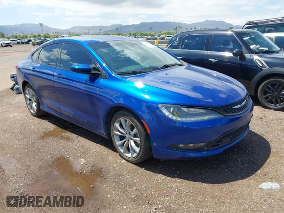 2015 Chrysler 200 S z VIN 1C3CCCBB3FN620636, wystawiony jako IAAI lot #42406483 z przebiegiem 156 773 mil mil oraz . Historia ofert i sprzedaży dostępna na DreamBid. Obrazek 1.