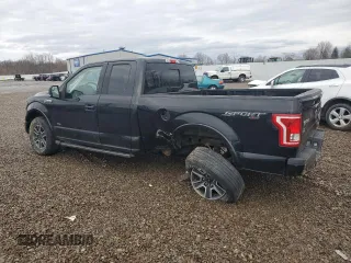 2016 Ford F-150 XLT with VIN 1FTEX1EP1GFD57885, listed as a Copart auction lot 48910695 with 75,884 mi miles and Salvage Title. Bid and sale history available at carsss.com. Image 2.
